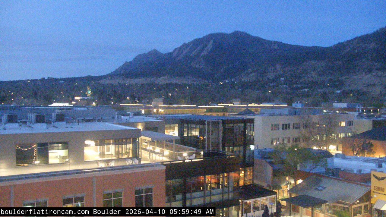 time-lapse frame, Boulder daily time-lapse webcam
