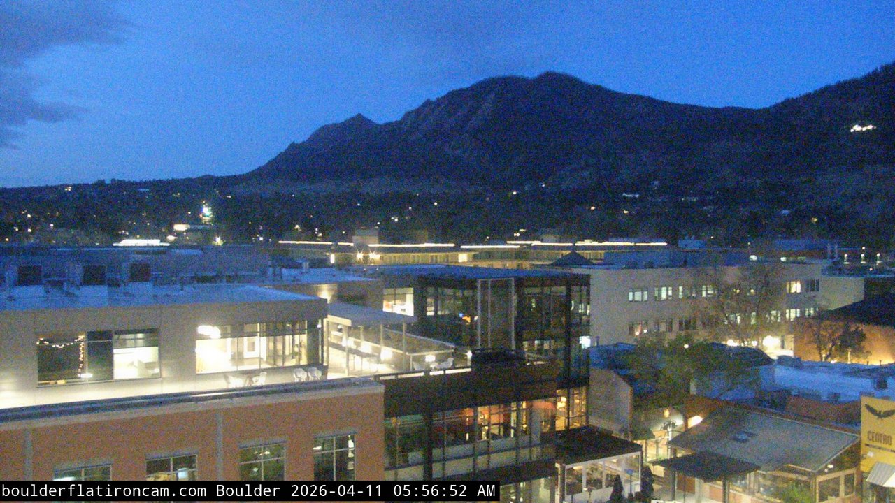 time-lapse frame, Boulder daily time-lapse webcam
