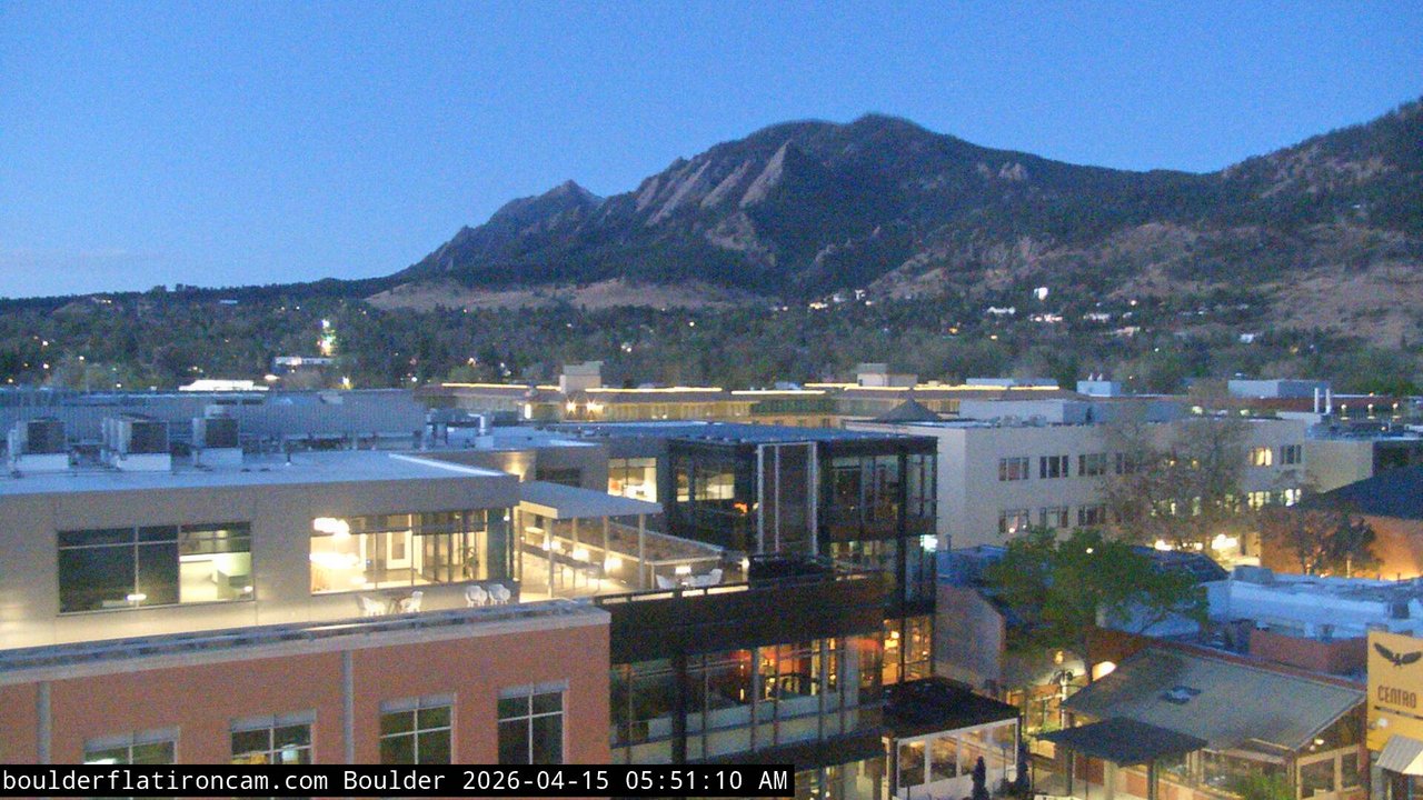 time-lapse frame, Boulder daily time-lapse webcam