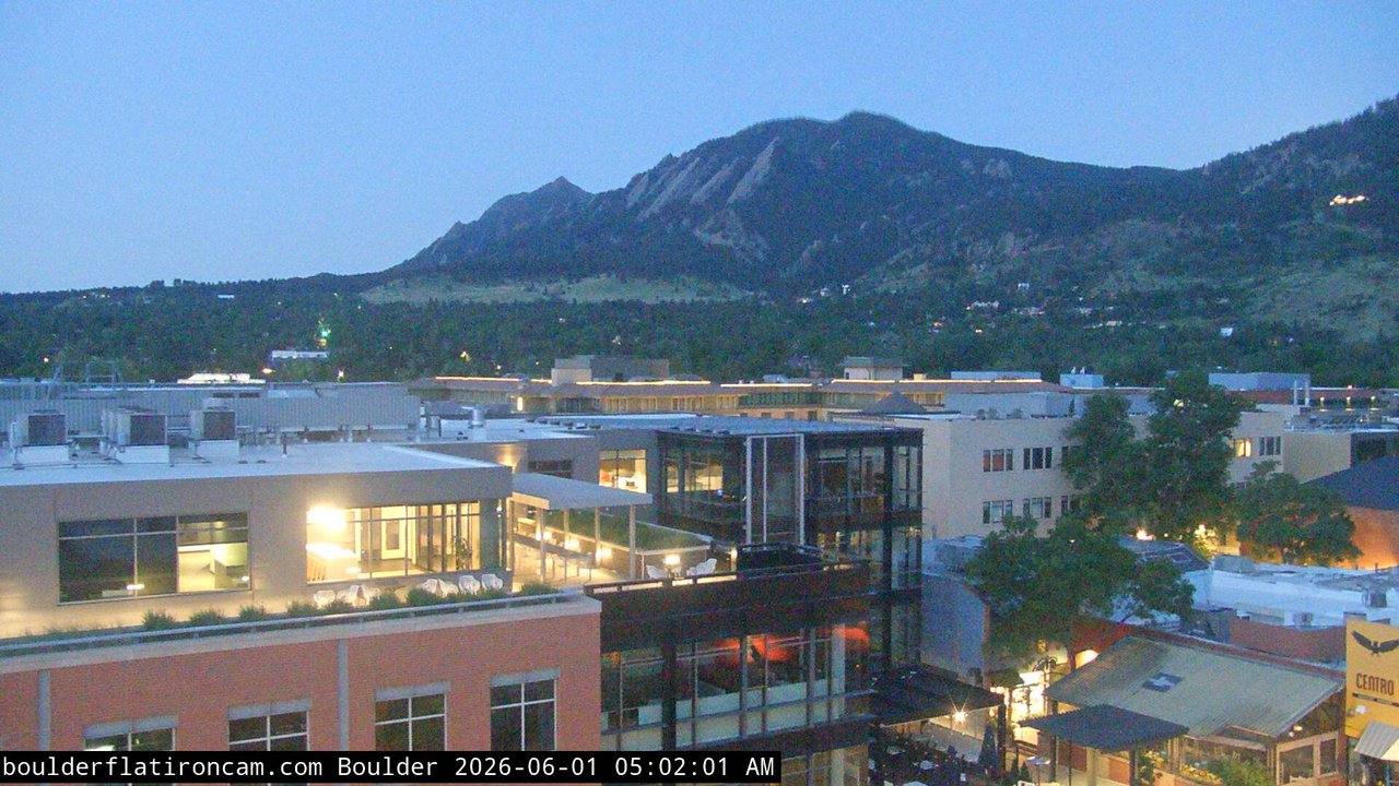 time-lapse frame, Boulder daily time-lapse webcam
