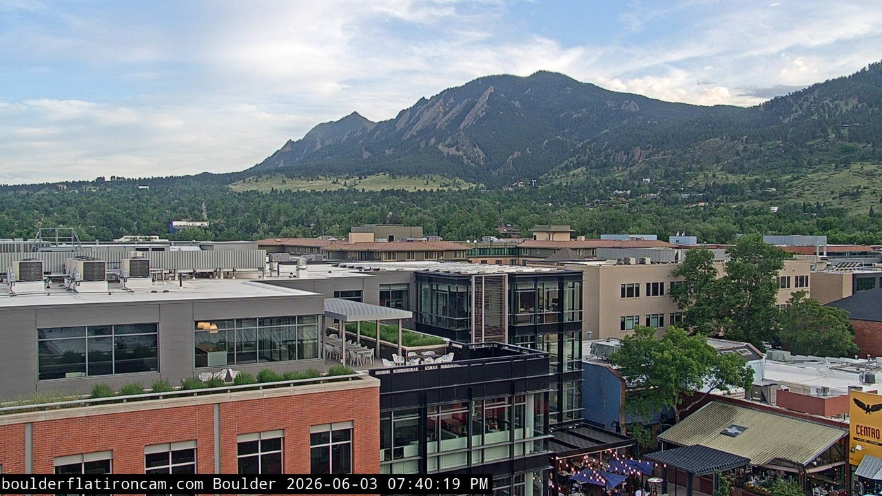 time-lapse frame, Boulder daily time-lapse webcam