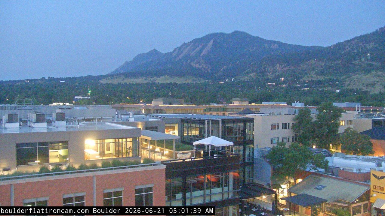 time-lapse frame, Boulder daily time-lapse webcam