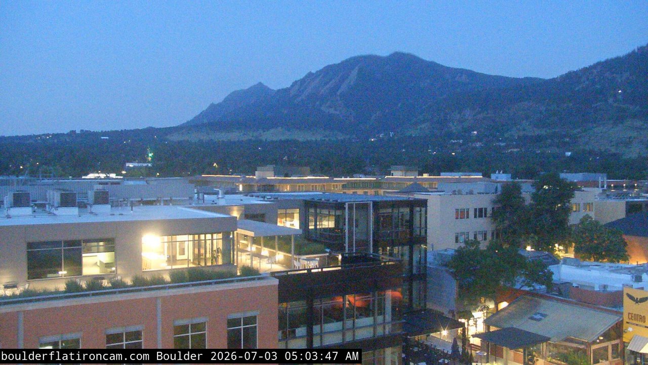 time-lapse frame, Boulder daily time-lapse webcam