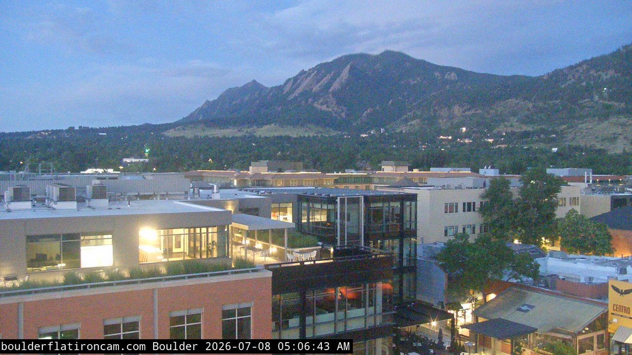 time-lapse frame, Boulder daily time-lapse webcam