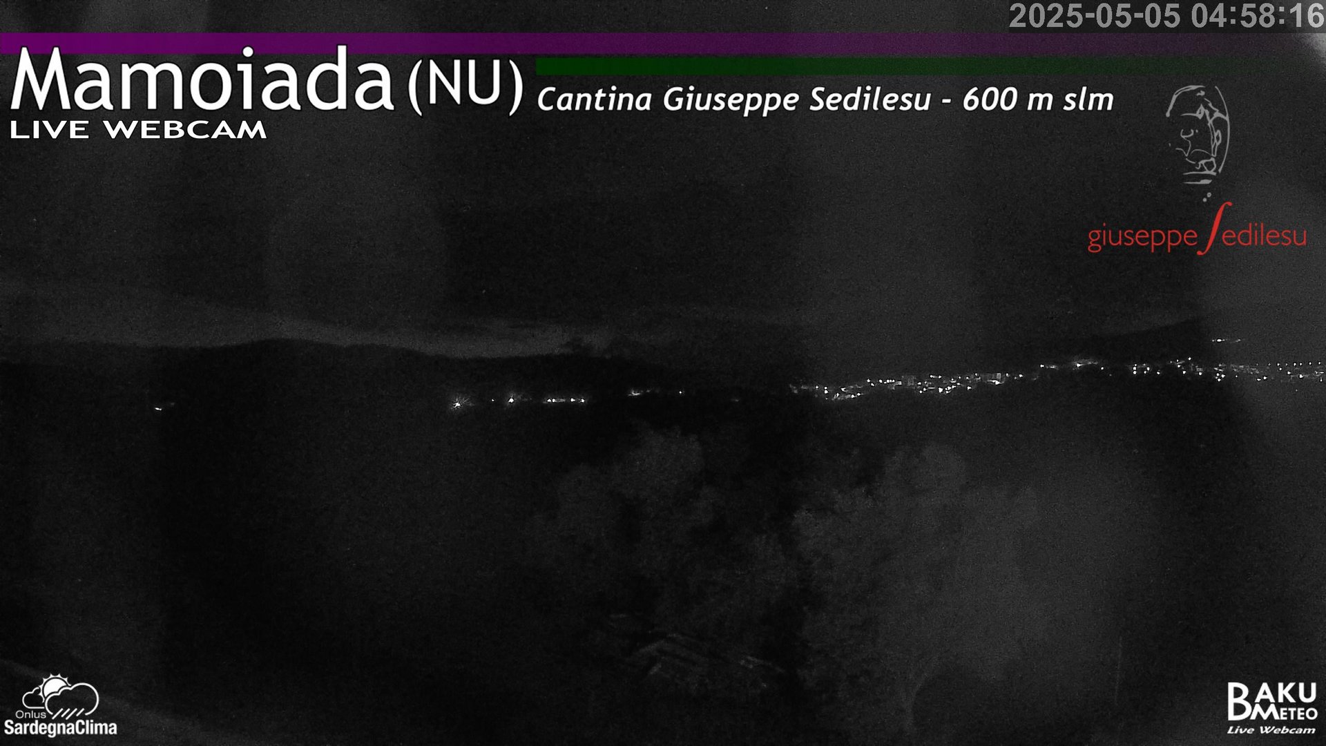 time-lapse frame, Mamoiada webcam