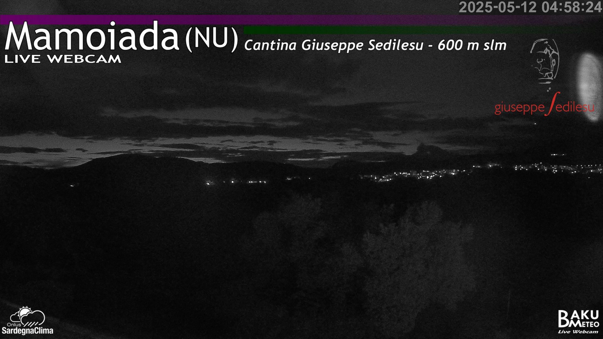 time-lapse frame, Mamoiada webcam