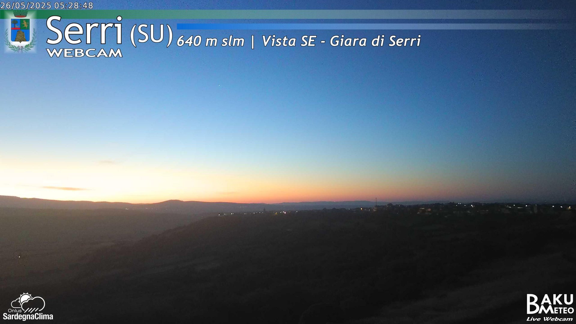 time-lapse frame, Serri webcam