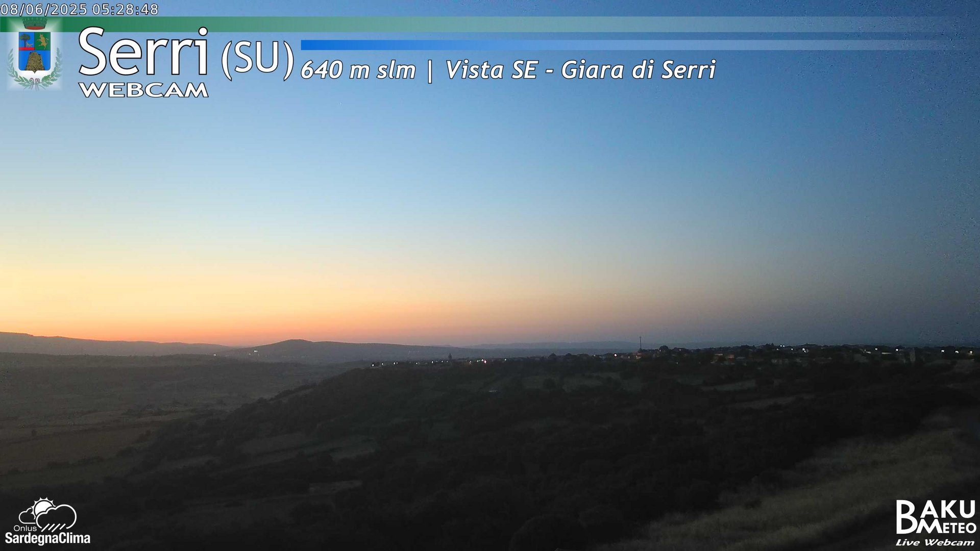 time-lapse frame, Serri webcam