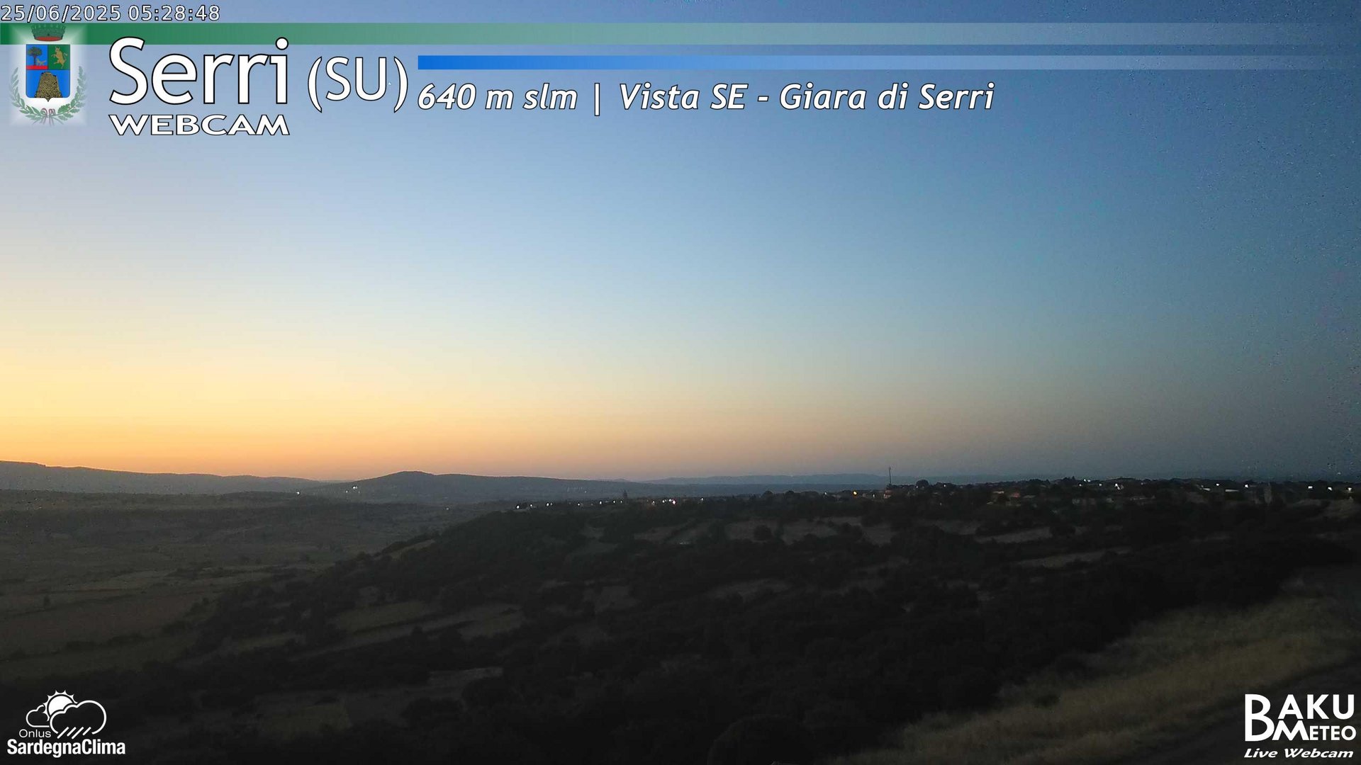 time-lapse frame, Serri webcam