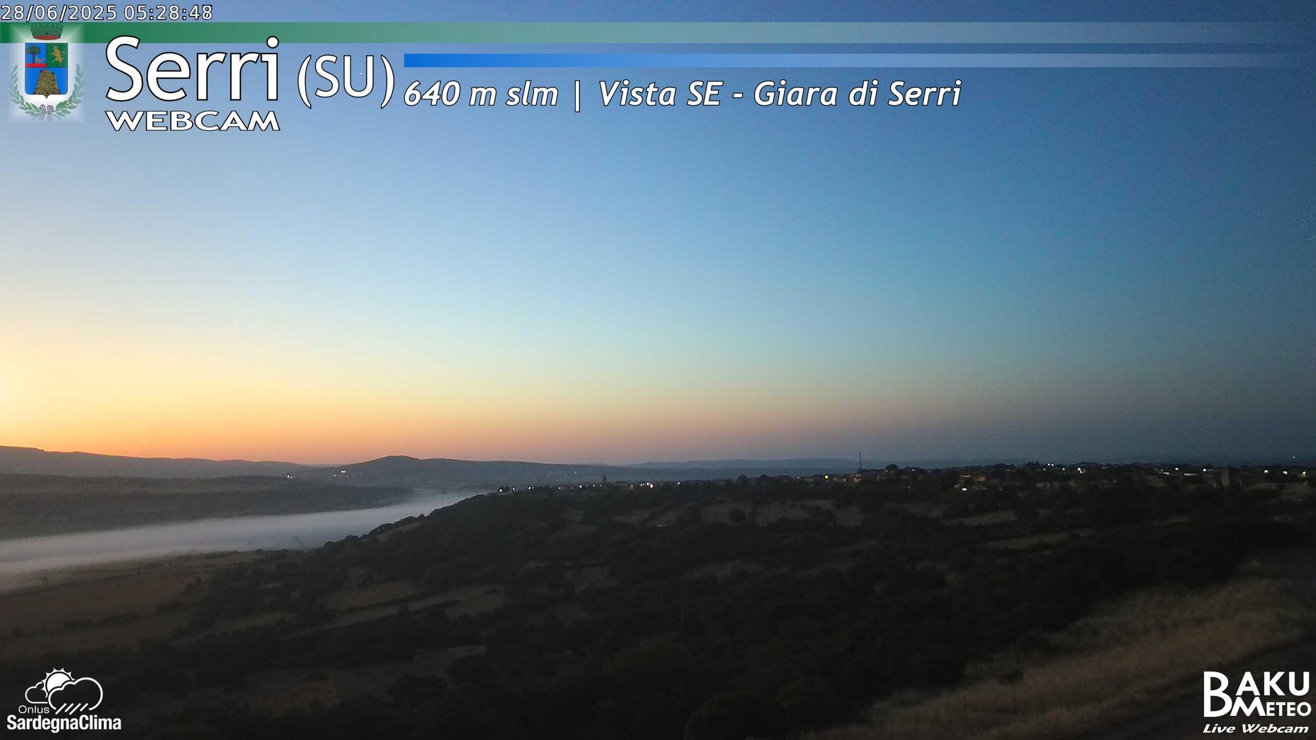 time-lapse frame, Serri webcam