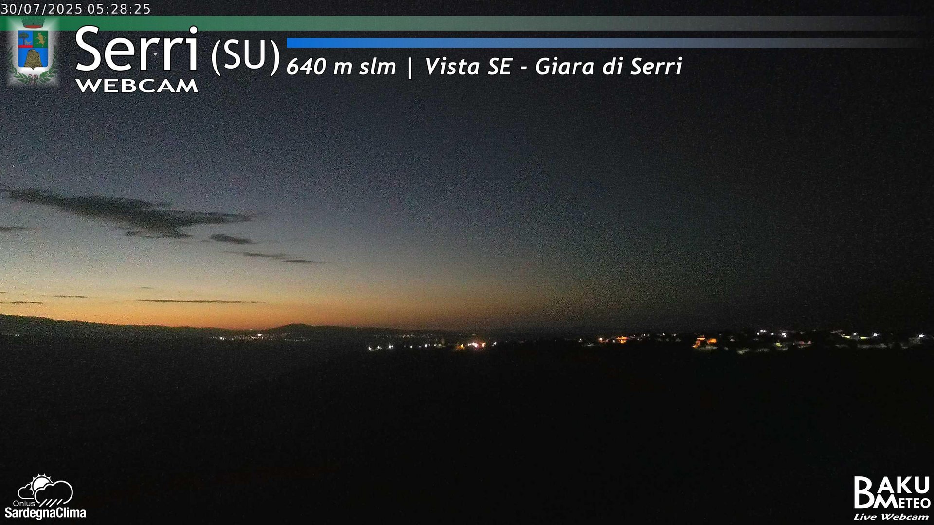 time-lapse frame, Serri webcam