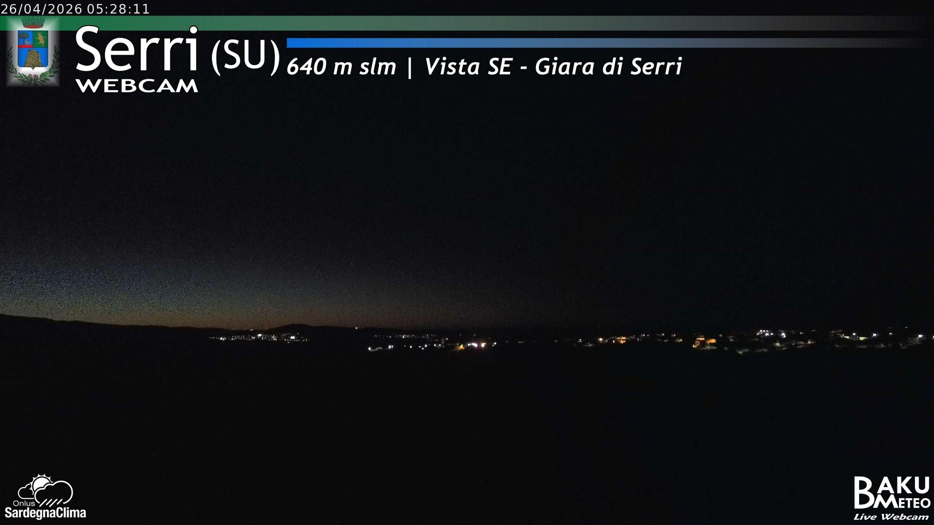 time-lapse frame, Serri webcam