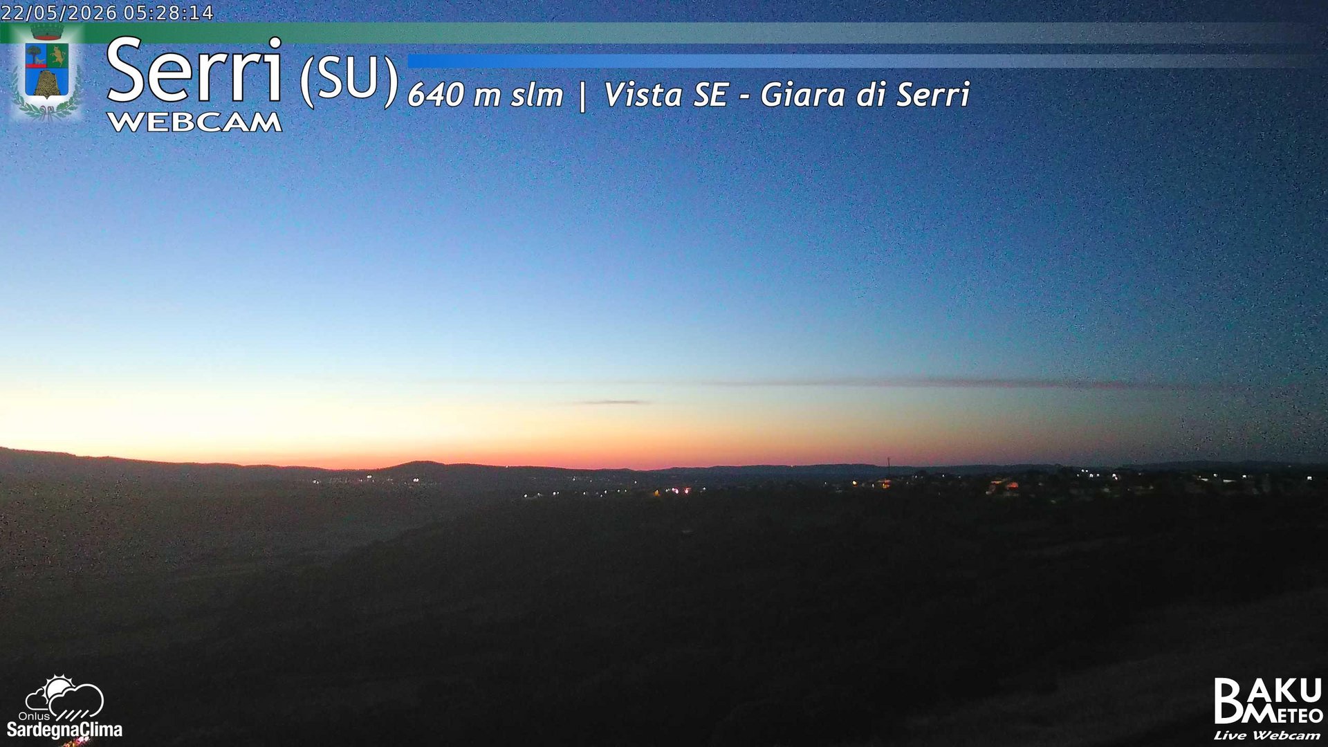 time-lapse frame, Serri webcam