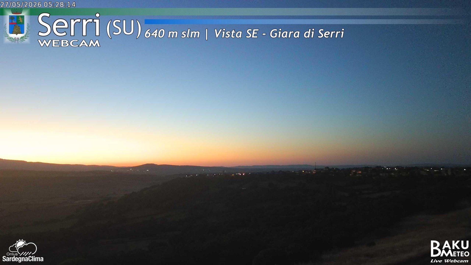 time-lapse frame, Serri webcam