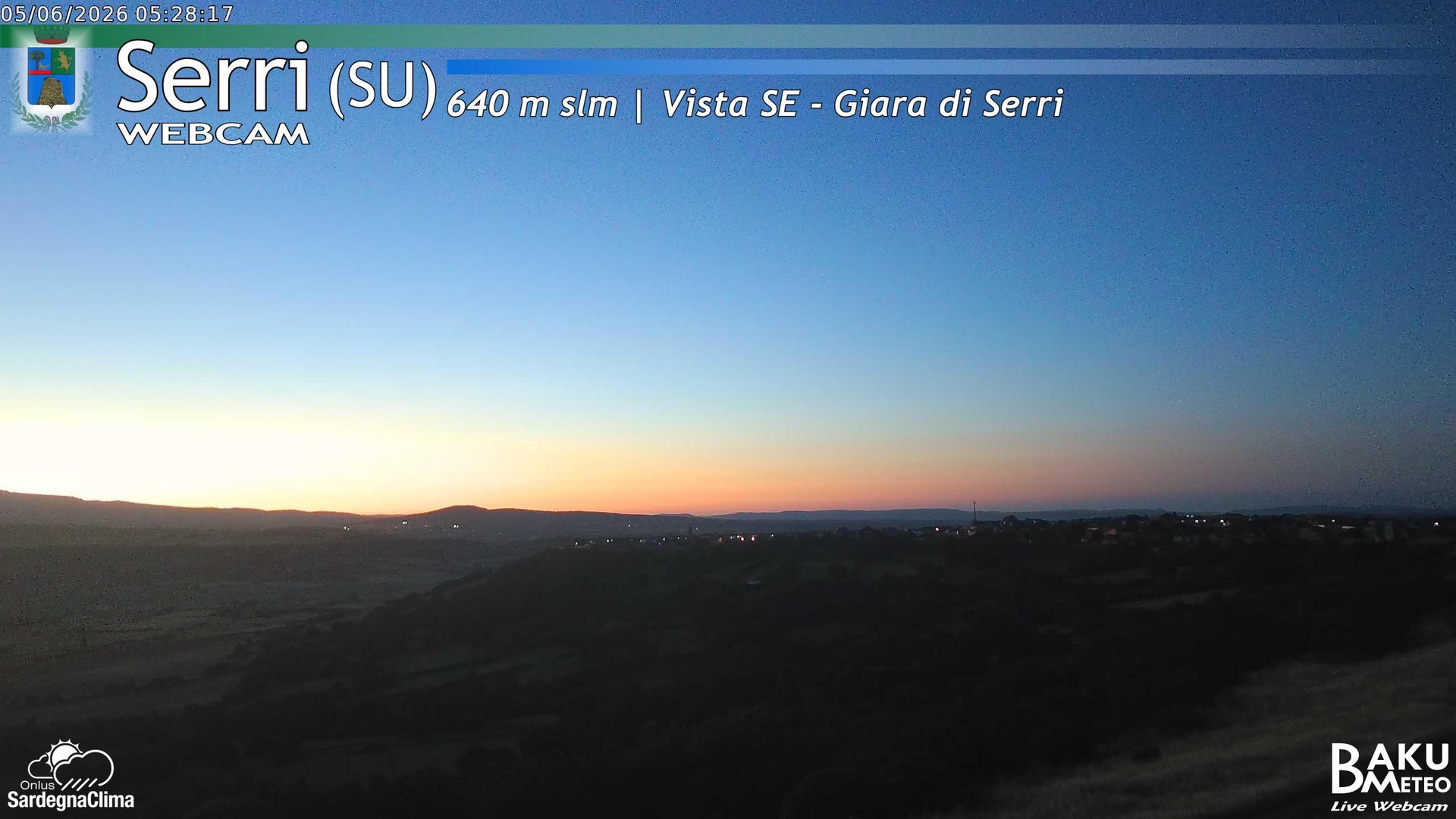 time-lapse frame, Serri webcam