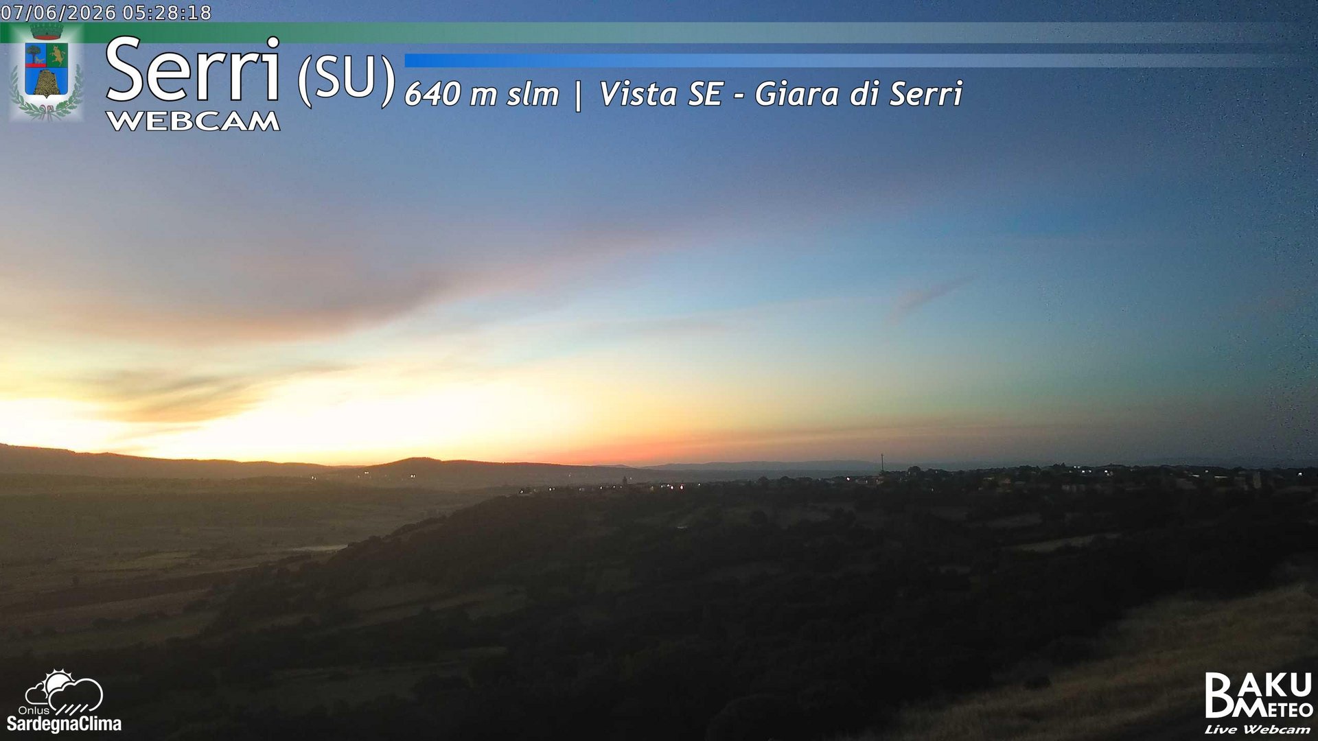 time-lapse frame, Serri webcam