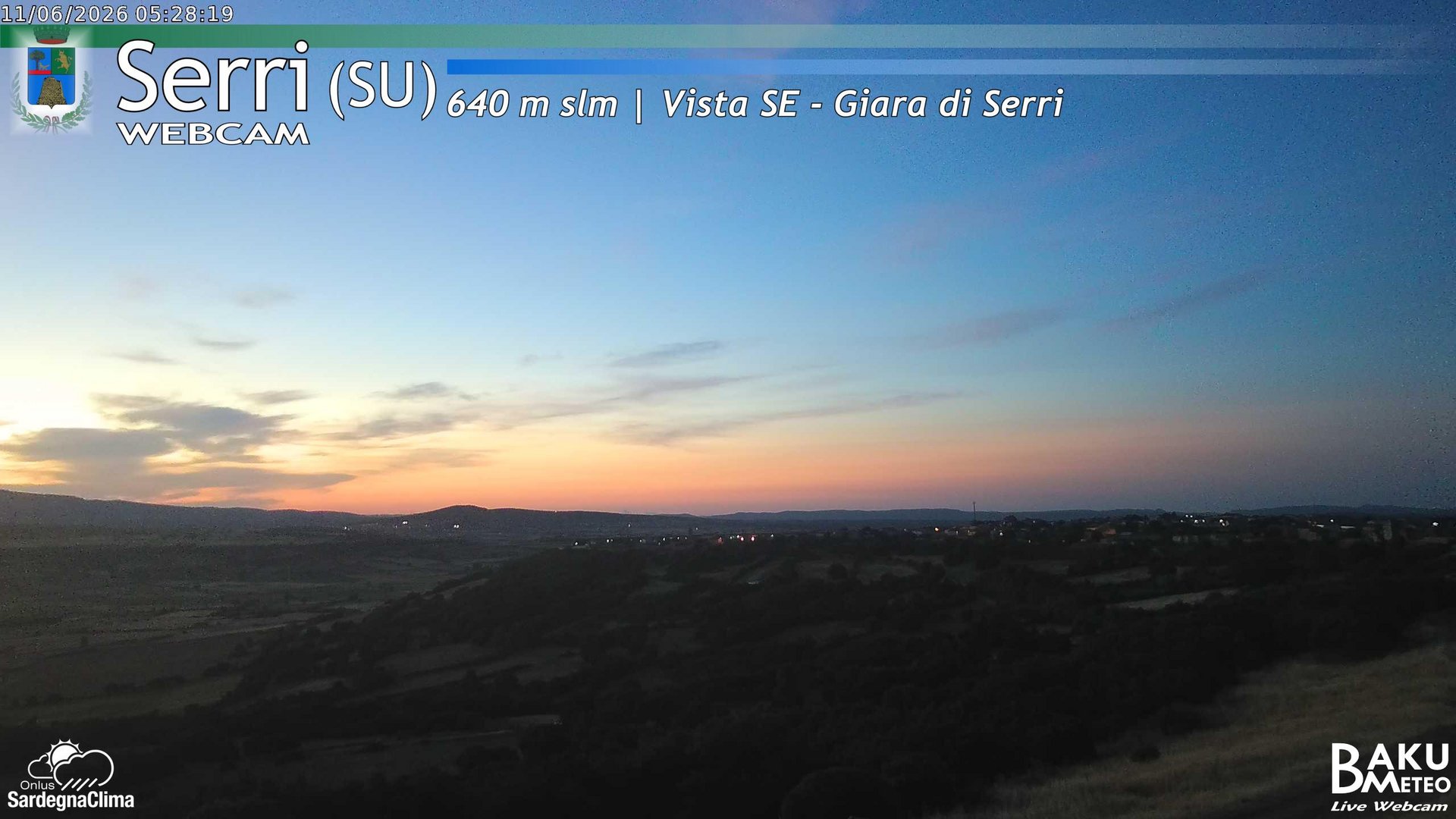 time-lapse frame, Serri webcam