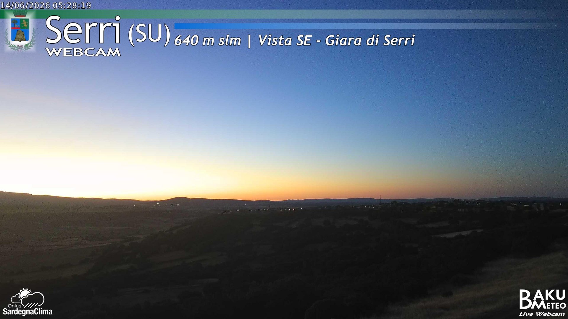 time-lapse frame, Serri webcam
