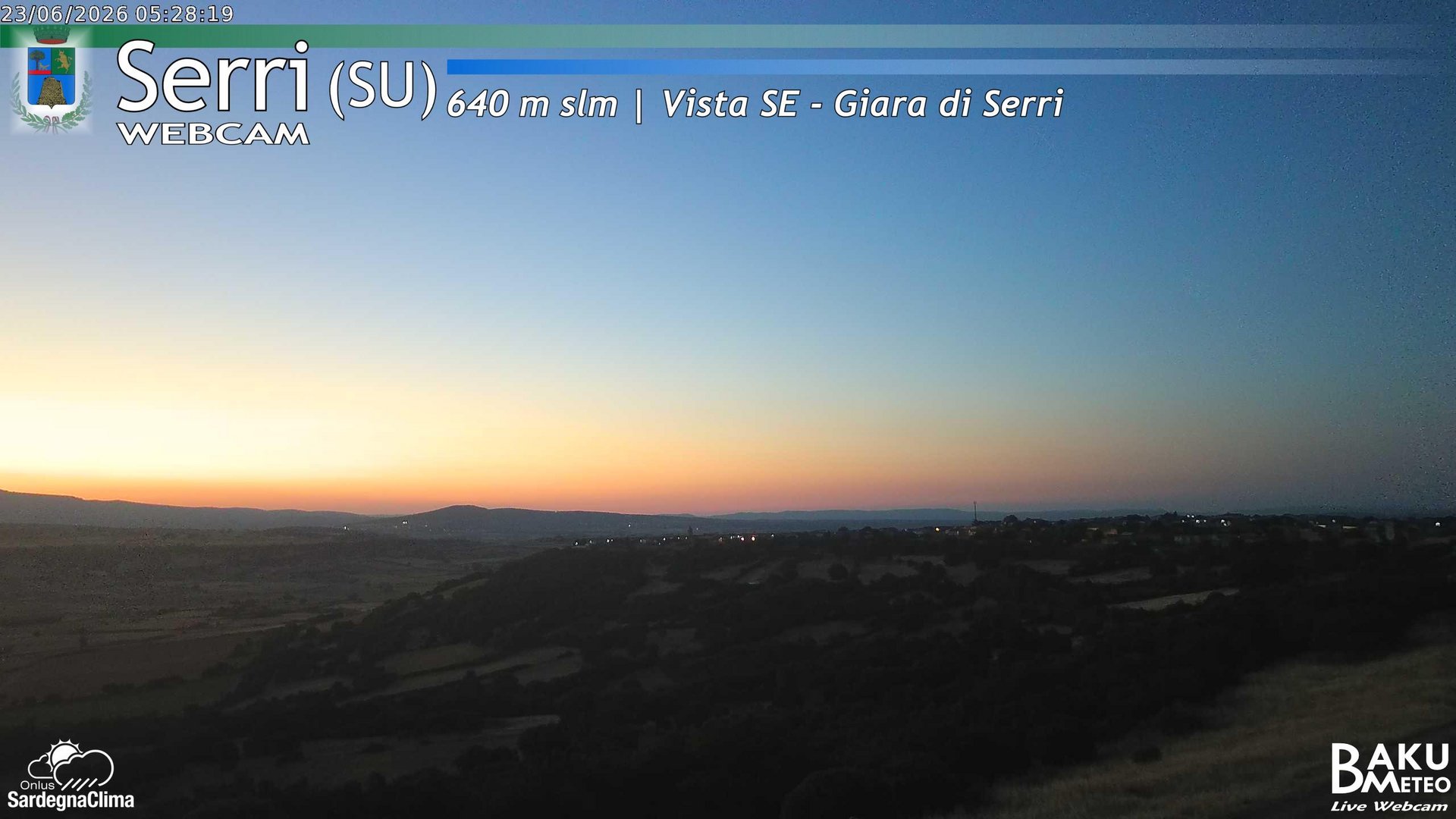 time-lapse frame, Serri webcam