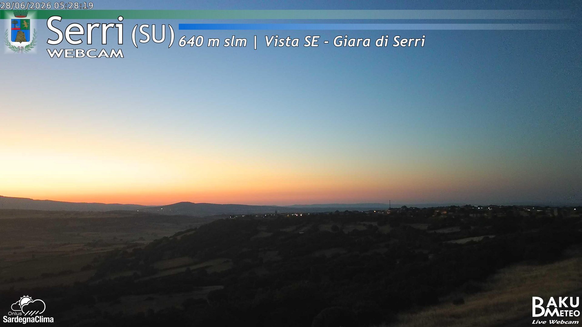 time-lapse frame, Serri webcam