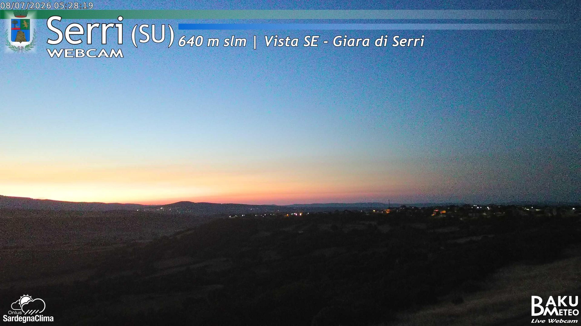time-lapse frame, Serri webcam