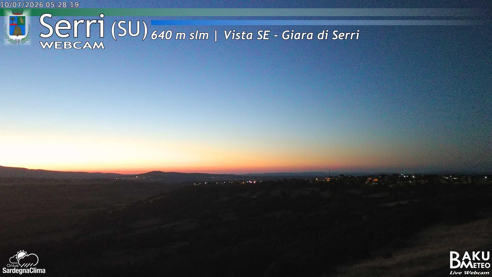 time-lapse frame, Serri webcam