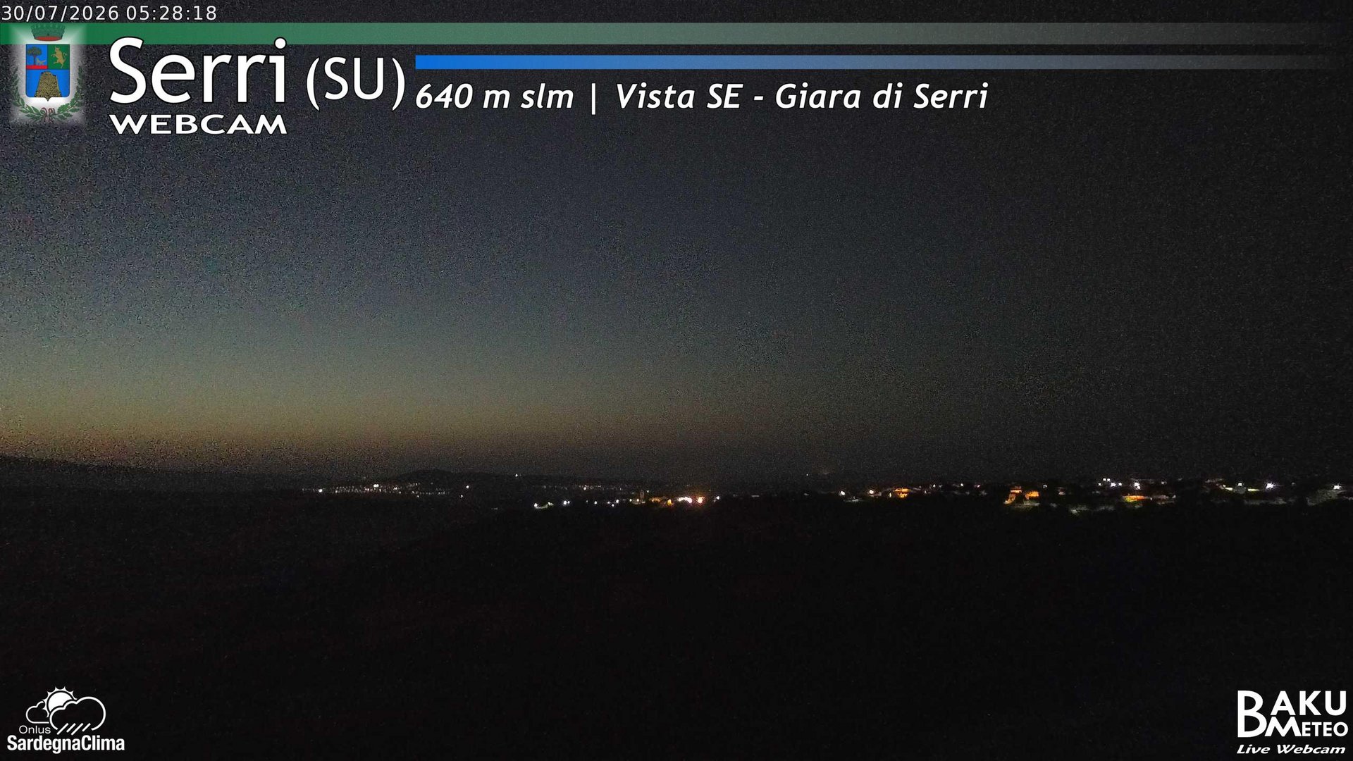 time-lapse frame, Serri webcam