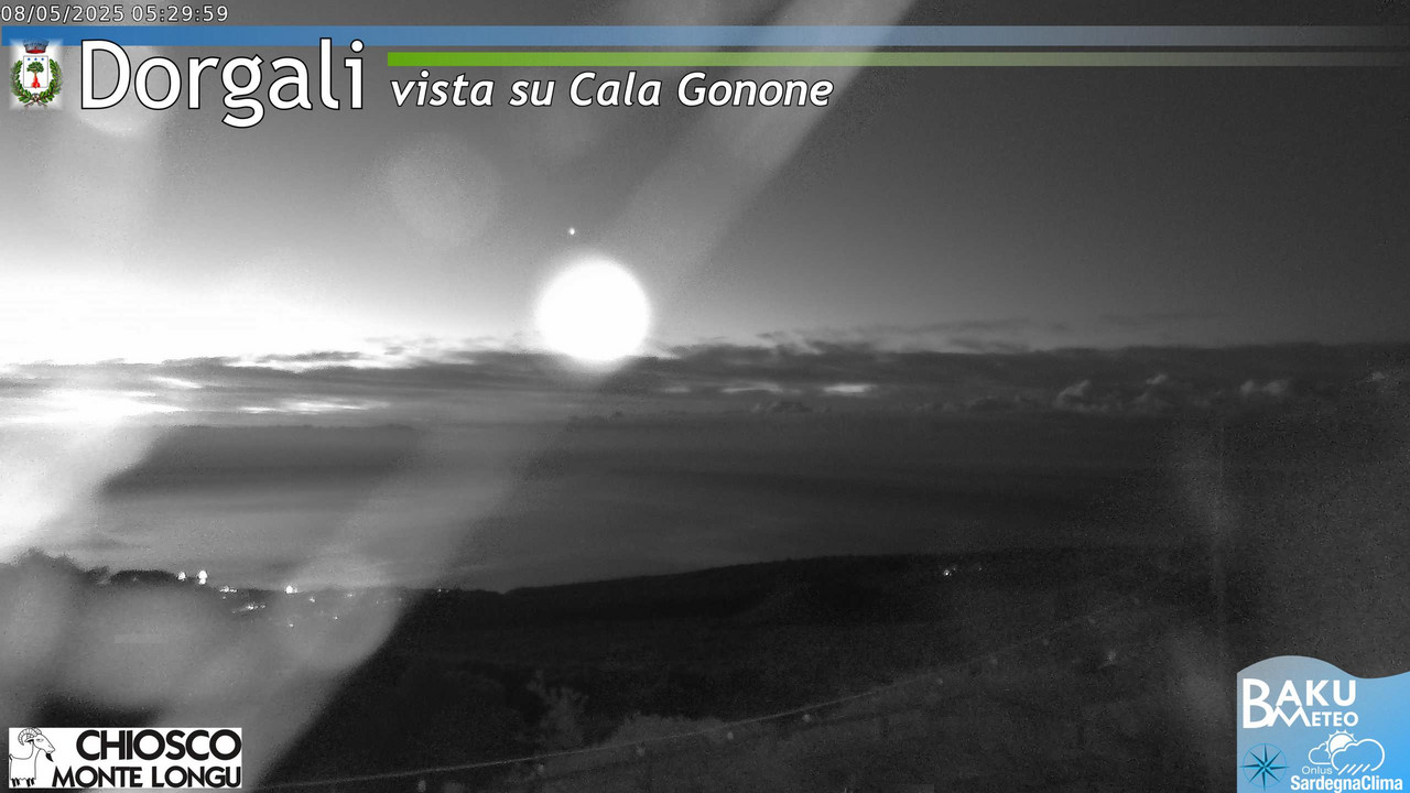 time-lapse frame, Monte Longu webcam
