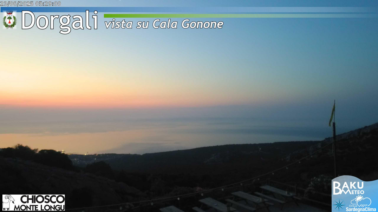 time-lapse frame, Monte Longu webcam