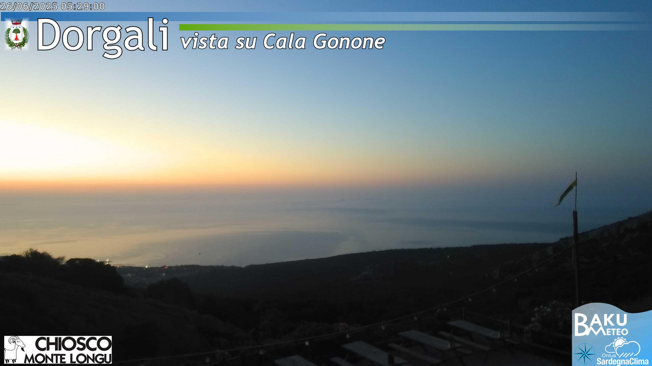 time-lapse frame, Monte Longu webcam