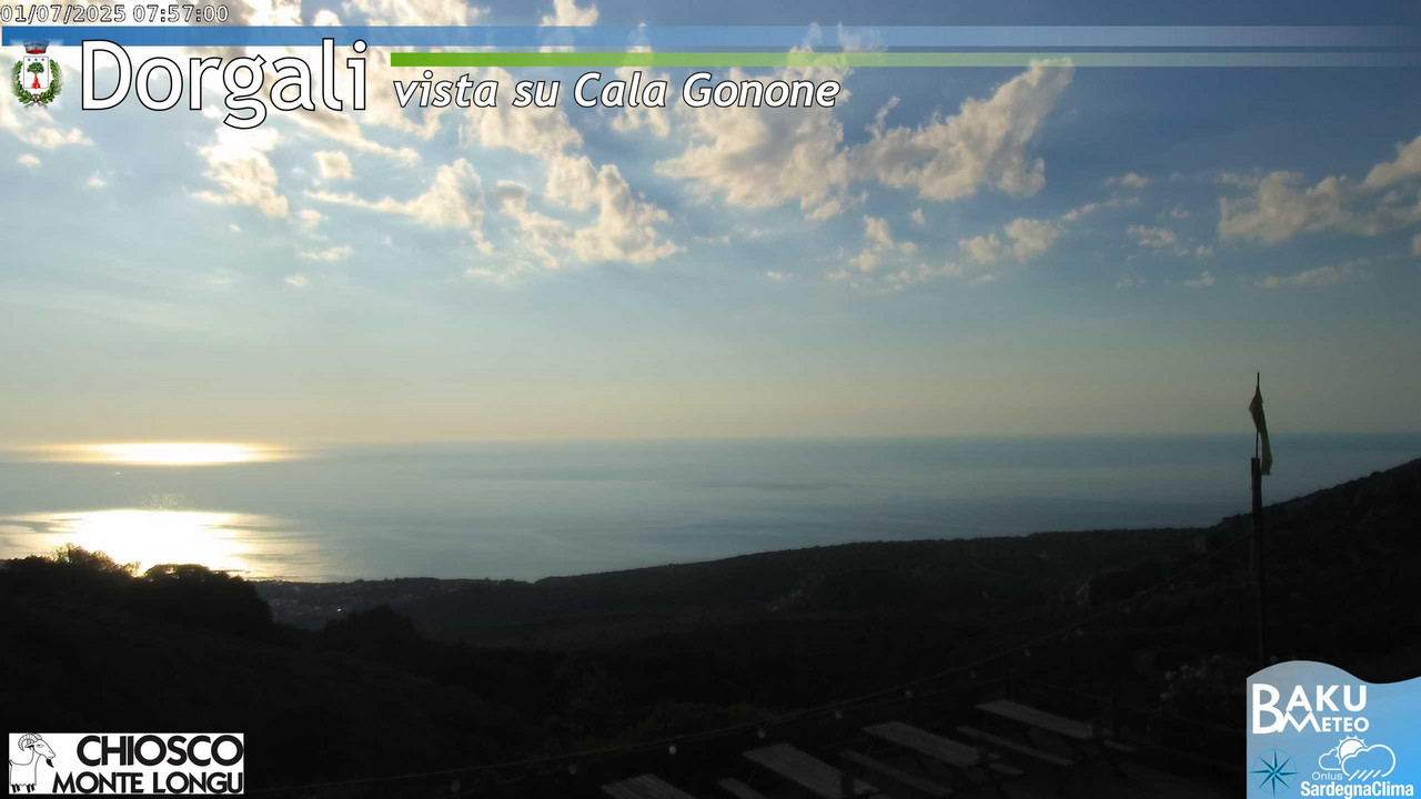 time-lapse frame, Monte Longu webcam