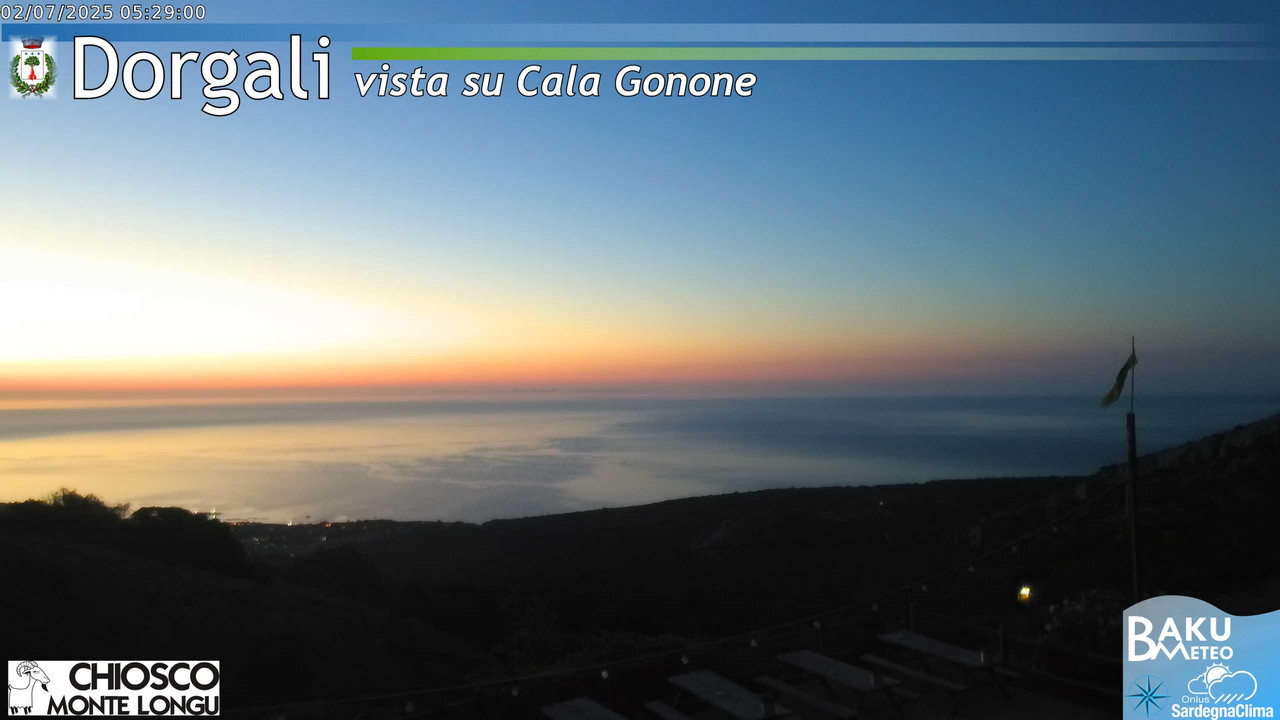 time-lapse frame, Monte Longu webcam