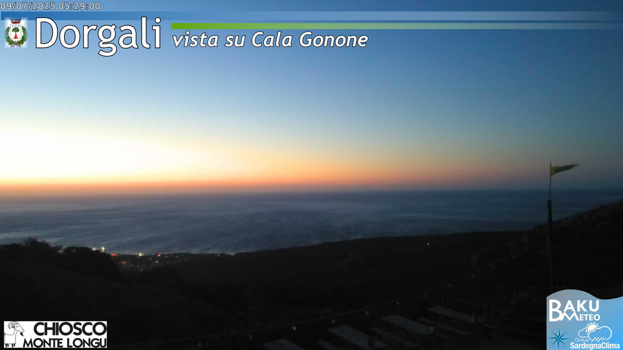 time-lapse frame, Monte Longu webcam