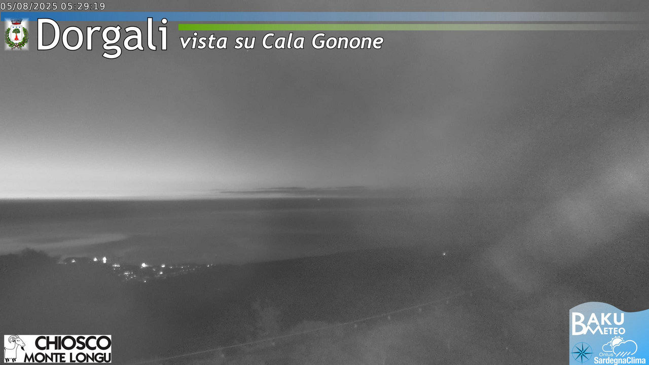 time-lapse frame, Monte Longu webcam