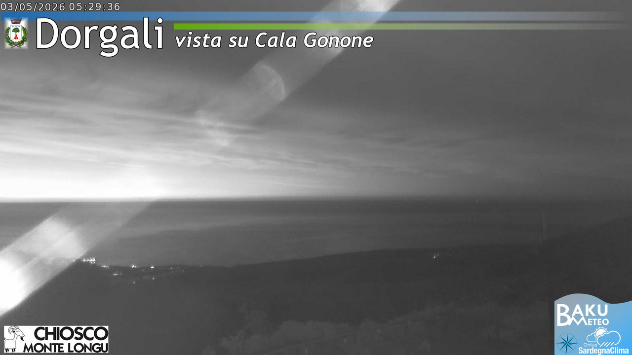 time-lapse frame, Monte Longu webcam