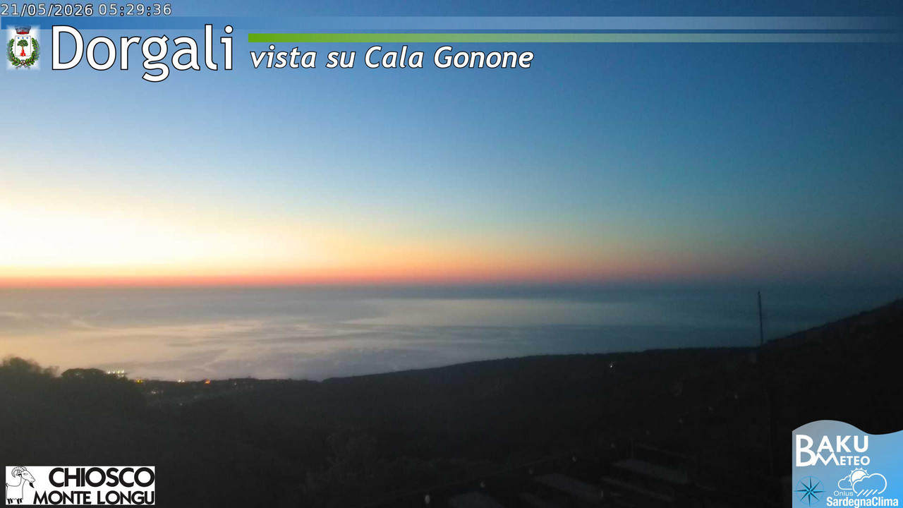 time-lapse frame, Monte Longu webcam