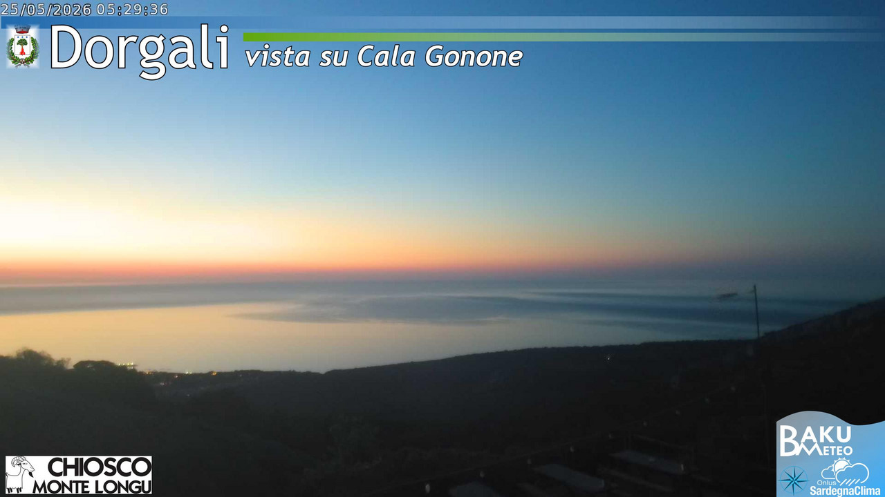 time-lapse frame, Monte Longu webcam