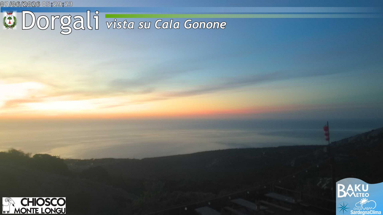 time-lapse frame, Monte Longu webcam