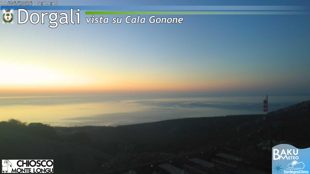 time-lapse frame, Monte Longu webcam
