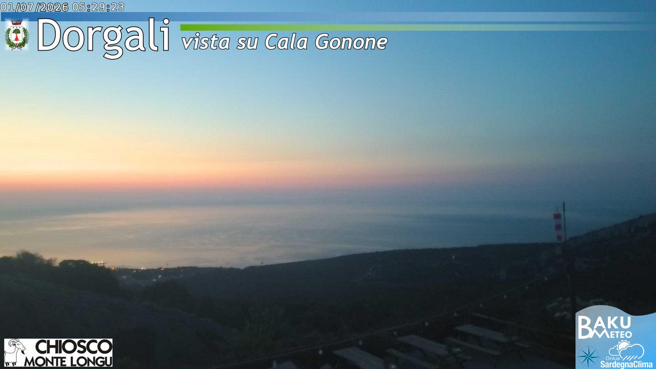 time-lapse frame, Monte Longu webcam