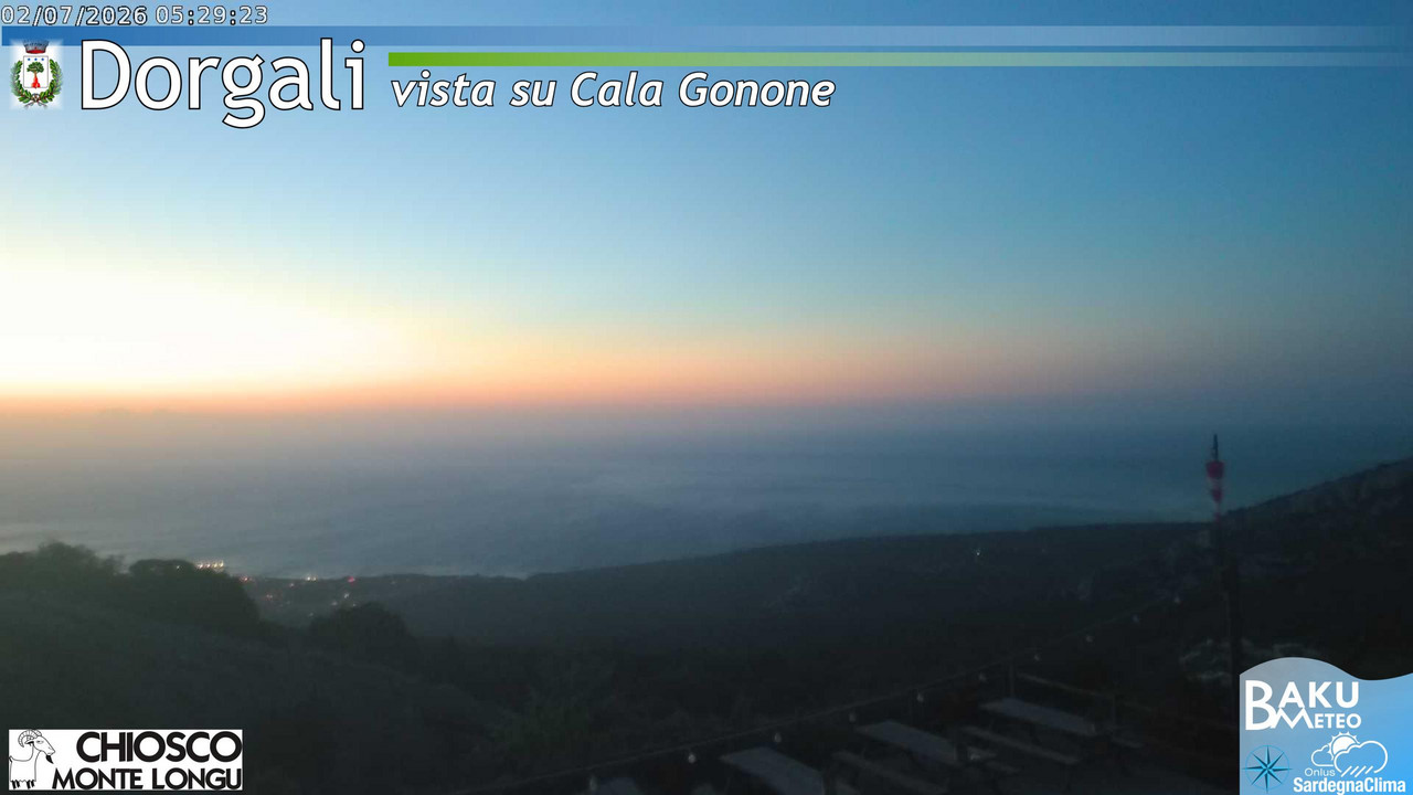 time-lapse frame, Monte Longu webcam