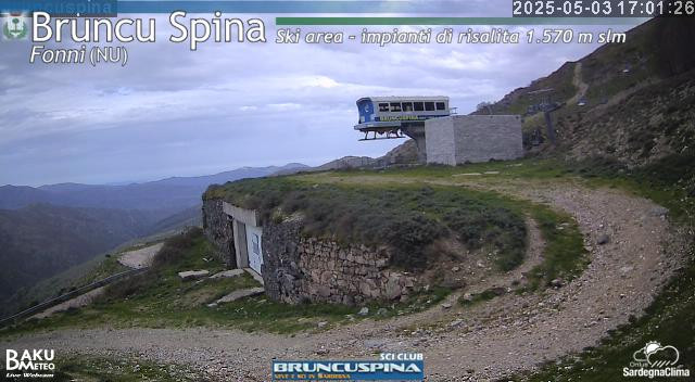 time-lapse frame, Bruncu Spina webcam