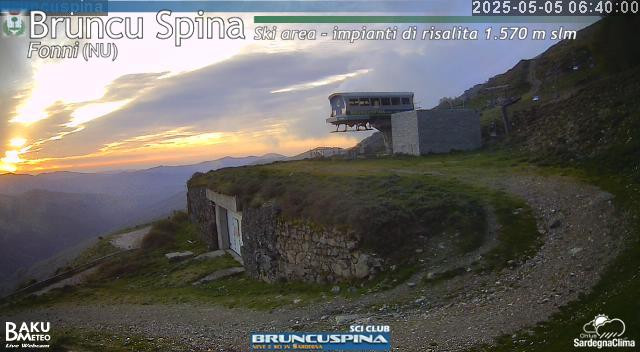 time-lapse frame, Bruncu Spina webcam