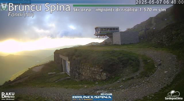 time-lapse frame, Bruncu Spina webcam