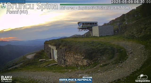 time-lapse frame, Bruncu Spina webcam