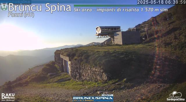 time-lapse frame, Bruncu Spina webcam