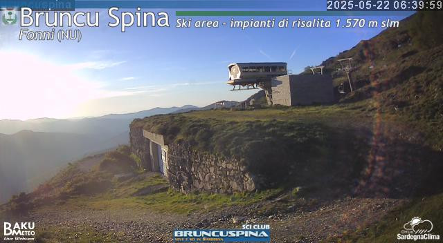 time-lapse frame, Bruncu Spina webcam