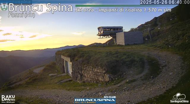 time-lapse frame, Bruncu Spina webcam