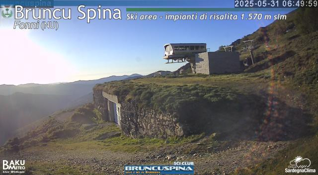 time-lapse frame, Bruncu Spina webcam