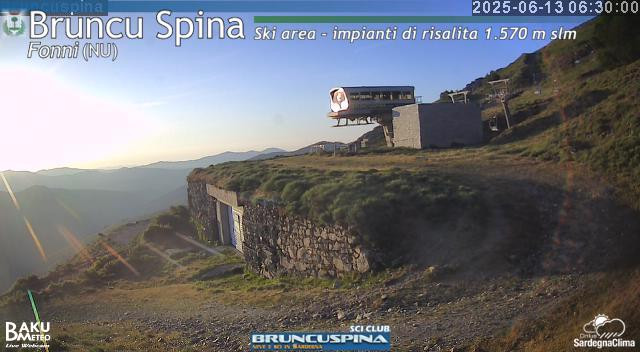 time-lapse frame, Bruncu Spina webcam